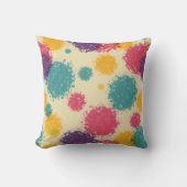 虹絵を描カラフル クッション (正面)