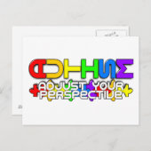 虹自閉症パズル ポストカード (正面/裏面)