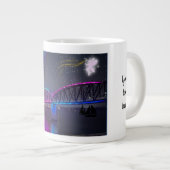 虹色お洒落のフェアコアコーヒーマグ ジャンボコーヒーマグカップ (正面右)