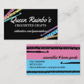 虹色かぎ針糸 名刺 (正面/裏面)