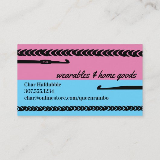虹色かぎ針糸 名刺 (裏面)
