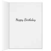 虹色かわいらし蝶グリーティングカードパープル (内側 (右))