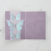 虹色かわいらし青色蝶 カード (内部)