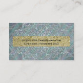 虹色きらめくマンダラボホシック 名刺 (裏面)