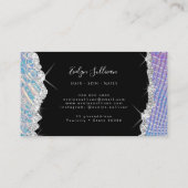 虹色きらめく革の名刺 名刺 (裏面)