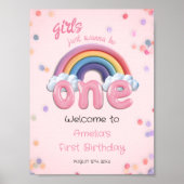 虹色でひとつだけの1歳の誕生日 ポスター (正面)
