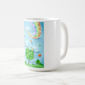 虹色と木 コーヒーマグカップ (正面右)