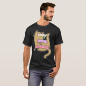 虹色と猫を占領しません Tシャツ (正面フル)