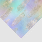 虹色と金ゴールドブラシストロークのパターン 薄葉紙 (詳細)