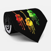 虹色に溶けるギター ネクタイ (ロール)
