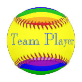 虹色に輝いた 野球ボール (裏面)