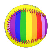 虹色に輝いた 野球ボール (正面左)