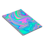 虹色に輝くホログラフィ鮮やかー組織 ノートブック (右側)