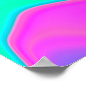 虹色に輝くホログラフィ鮮やかー組織 ポスター (角)