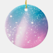 虹色に魅入ったおとぎ話のキノコ セラミックオーナメント (裏面)