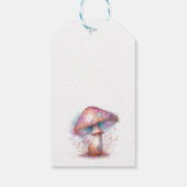 虹色に魅入ったガーデンキノコ ギフトタグ (裏面)