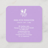 *～*虹色のくし花ブラシAP6 スクエア名刺 (裏面)