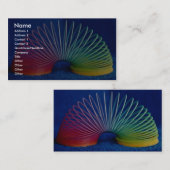 虹色のしなやかで優雅なおもちゃ 名刺 (正面/裏面)