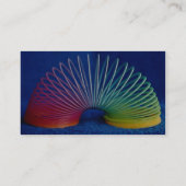 虹色のしなやかで優雅なおもちゃ 名刺 (裏面)