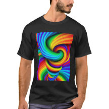 虹色のねじれた竜巻の渦 - 目の錯覚デザイン