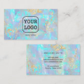 虹色のオペに自分のロゴをフェイク追加する 名刺 (正面/裏面)