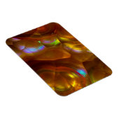 虹色のオレンジ色の炎オパール マグネット (右側)