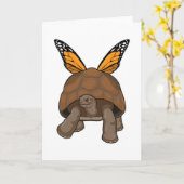 虹色のカメ カード (黄色い花)