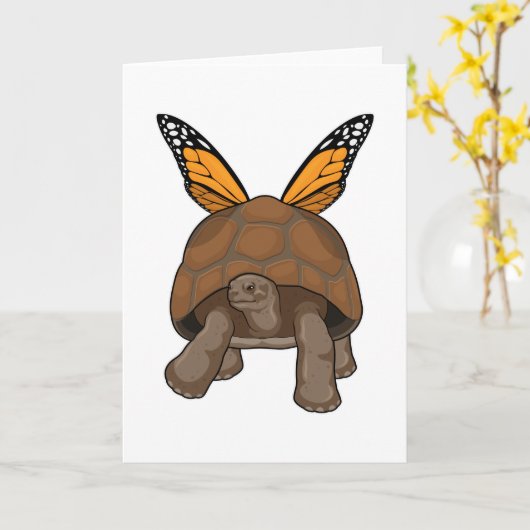 虹色のカメ カード (黄色い花)