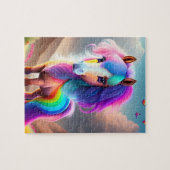 虹色のカラフルなポニー, ポニー ジグソーパズル (横)