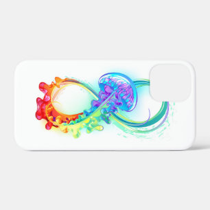 虹色のクラゲとインフィニティ iPhone 12 MINI ケース