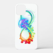 虹色のクラゲとインフィニティ Case-Mate iPhoneケース (裏面)