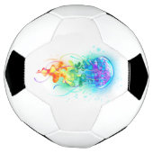 虹色のクラゲ サッカーボール (回転)