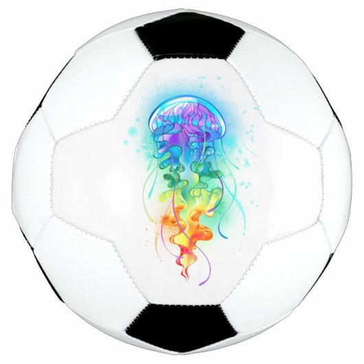 虹色のクラゲ サッカーボール (正面)