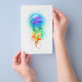 虹色のクラゲ チラシ (ハンドル)