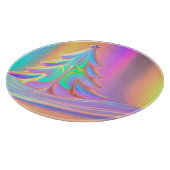 虹色のクリスマスツリー カッティングボード (角)