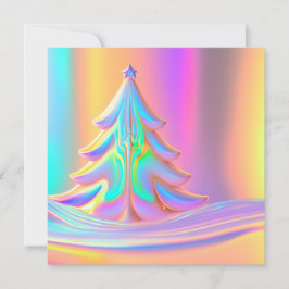 虹色のクリスマスツリー カード