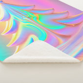 虹色のクリスマスツリー シェルパブランケット (3/4)