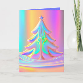 虹色のクリスマスツリー シーズンカード