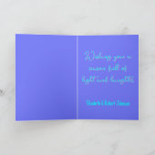 虹色のクリスマスツリー シーズンカード (内部)