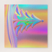 虹色のクリスマスツリー ジグソーパズル (横)