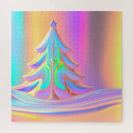 虹色のクリスマスツリー ジグソーパズル