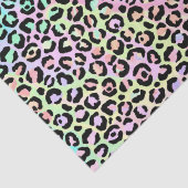 虹色のグラデーションとヒョウの斑点 薄葉紙 (詳細)