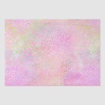 虹色のグラデーションとヒョウの斑点