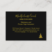 *~*虹色のグリッター宇宙仏の瞑想 名刺 (裏面)