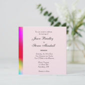 虹色のゲイ ウェディング 招待状 (スタンド正面)