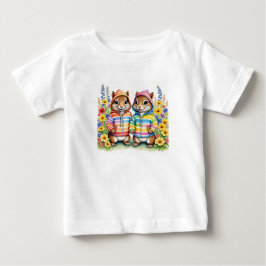 虹色のシマリス ベビーTシャツ