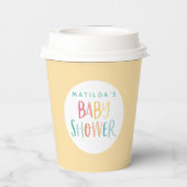 虹色のシャワーパーティー 紙コップ (裏面)