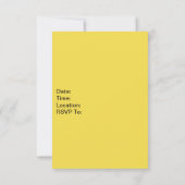 **虹色のストライプの招待状** 招待状 (裏面)