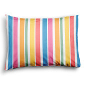 虹色のストライプの雨の日パレードコレクション 枕カバー