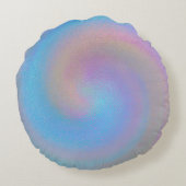 虹色のスパイラル ラウンドクッション (裏面)